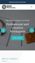 Coworking Space (Divi Professional) - (screenshot mobile)