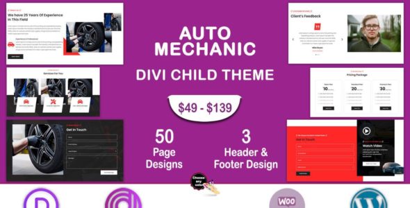 Divi Auto Mechanic (Divi Professional)