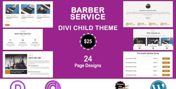 Divi Barber Service (Divi Professional)