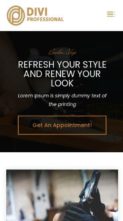 Divi Barber Service (screenshot mobile)