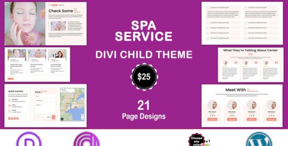 Divi Beauty, Spa, Hair Salon, Therapy Services (Divi Professional)
