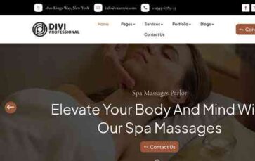 Divi Beauty Spa (screenshot desktop)