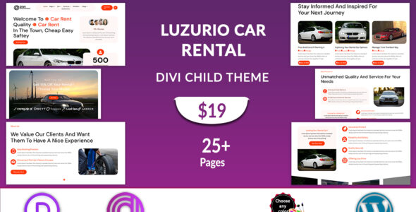 Divi Car Rental (Divi Professional)