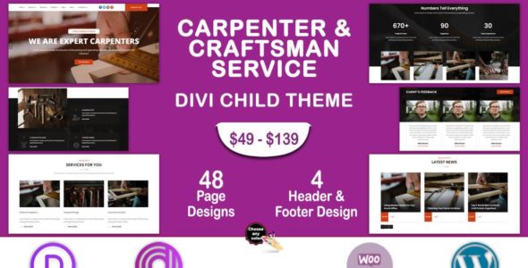 Divi Carpenter & Craftsman Service (Divi Professional)