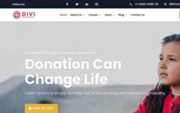 Screenshot Desktop Divi Church And Charity (screenshot desktop)
