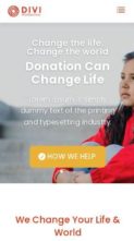 Screenshot Mobile Divi Church And Charity (screenshot mobile)