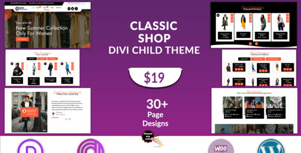 Divi Classic Shop (Divi Professional)