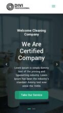 Divi Cleaning Service (screenshot mobile)