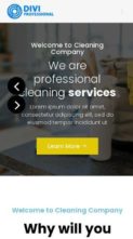 Divi Cleaning Services (screenshot mobile)