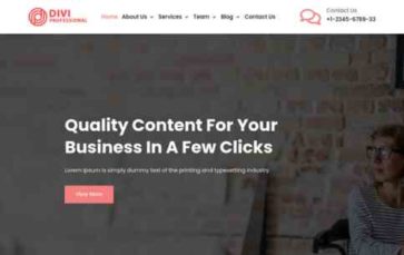 Screenshot Desktop Divi Content Writer (screenshot desktop)