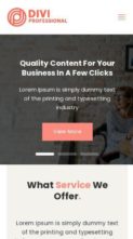 Screenshot Mobile Divi Content Writer (screenshot mobile)