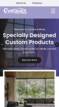 Divi Curtains Shop (screenshot mobile)
