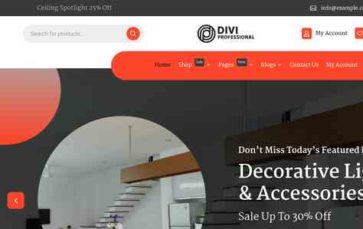 Divi Decor Light (screenshot desktop)