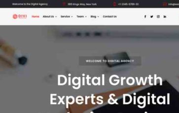 Divi Digital Agency (Divi Professional) #1 (screenshot desktop)