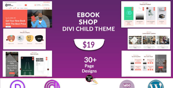 Divi eBook Shop (Divi Professional)