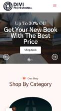 Divi eBook Shop (screenshot mobile)