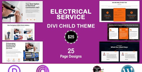 Divi Electrical Service (Divi Professional)
