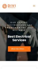 Divi Electrical Service (screenshot mobile)