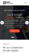 Divi Electrician (Divi Professional) - (screenshot mobile)