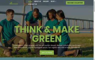 Divi Environmental Organization (screenshot desktop)