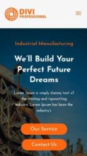 Divi Factory and Industrial (screenshot mobile)