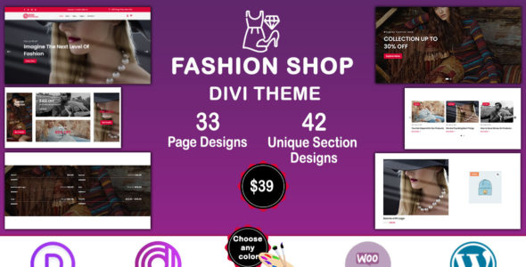 Divi Fashion Shop (Divi Professional)