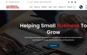 Divi Finance And Consulting (screenshot desktop)
