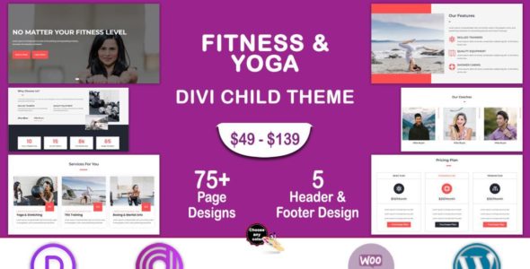 Divi Fitness & Yoga (Divi Professional)
