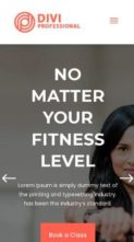Screenshot Mobile Divi Fitness & Yoga (screenshot mobile)