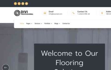Divi Flooring Service (screenshot desktop)
