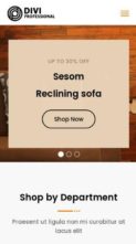 Divi Furniture Shop (screenshot mobile)