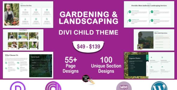 Divi Gardening and Landscaping (Divi Professional)