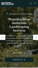 Divi Gardening and Landscaping (screenshot mobile)