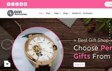 Divi Gift Shop (screenshot desktop)
