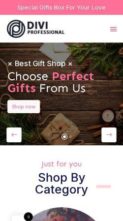 Divi Gift Shop (screenshot mobile)