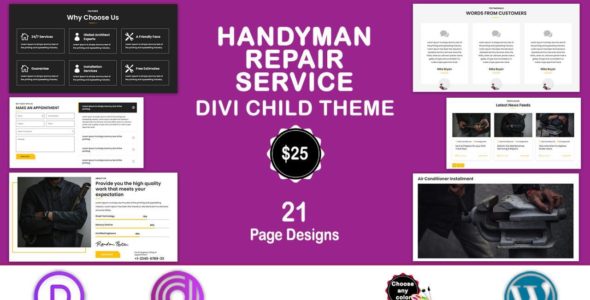 Divi Handyman Repair Service (Divi Professional)