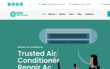 Divi Hvac (Divi Professional) (screenshot desktop)