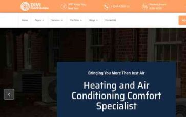 Divi Hvac Service (screenshot desktop)