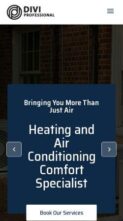 Divi Hvac Service (screenshot mobile)