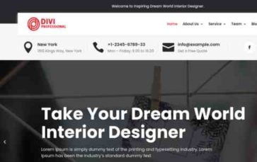 Divi Interior Design (screenshot desktop)