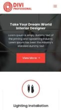 Divi Interior Design (screenshot mobile)