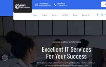 Divi IT Solutions (screenshot desktop)