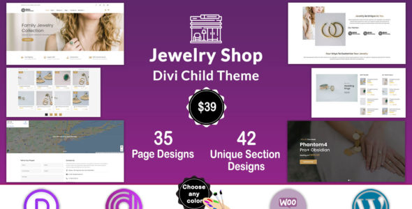 Divi Jewelry Shop (Divi Professional)