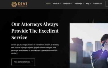 Divi Lawyer And Law Firm (screenshot desktop)