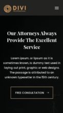 Divi Lawyer And Law Firm (screenshot mobile)