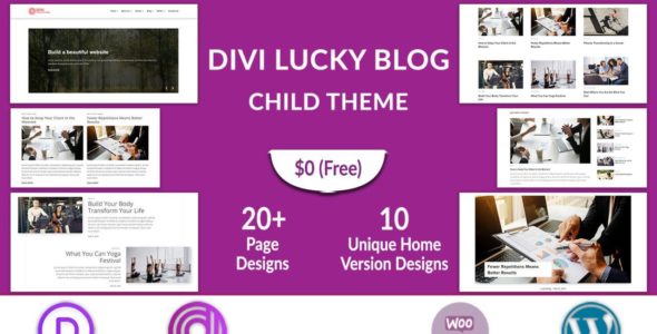 Divi Lucky Blog (Divi Professional)