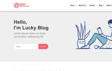 Divi Lucky Blog (screenshot desktop)