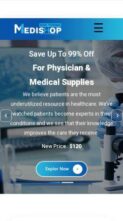 Divi Medical Supplies Shop (screenshot mobile)