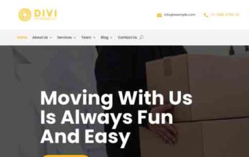 Divi Moving And Storage Services (screenshot desktop)