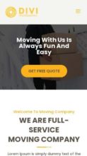 Divi Moving And Storage Services (screenshot mobile)